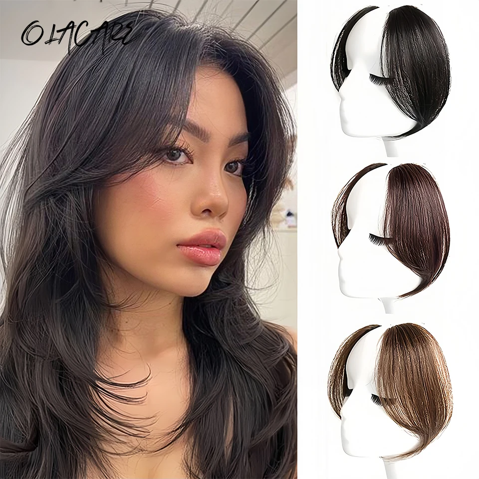 Synthetic Clip In Hair Bangs For Women