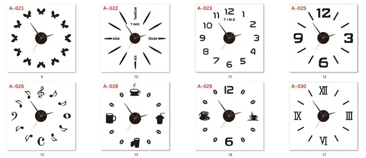 3d luminous clock DIY silent wall clock punch-free Acrylic wall clock decoration home decor living room wall ornament