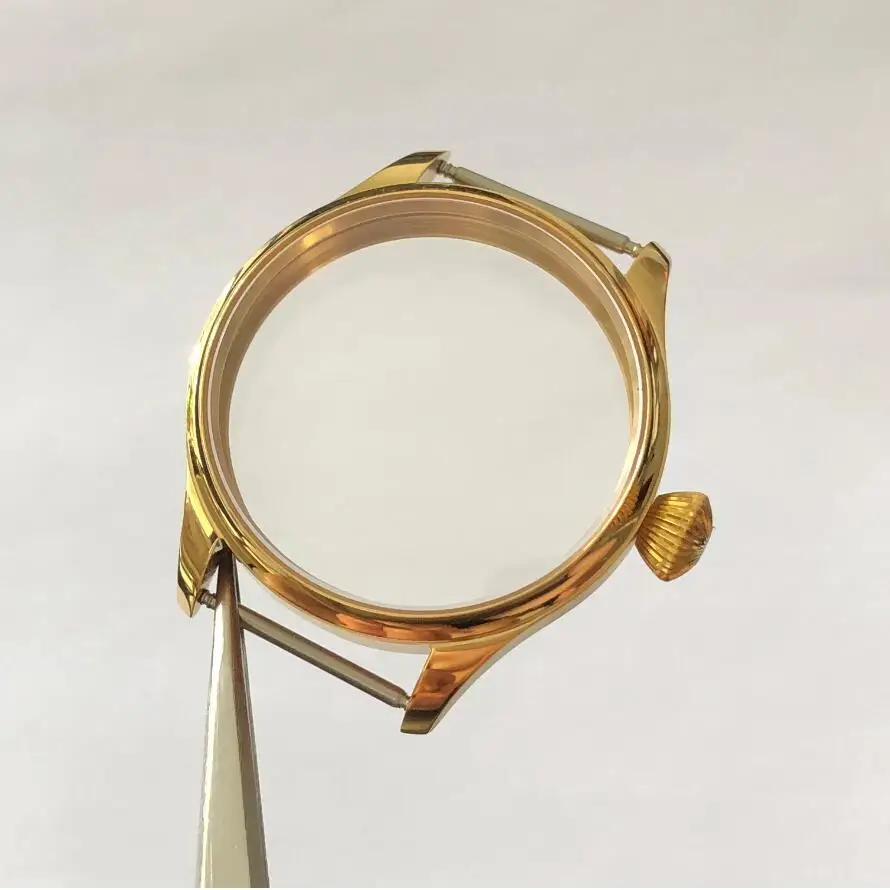 44Mm Óra Tok Rozsdamentes Acél 6497 Watch Tok Cserélje Ki Az Eta 6497 6498 Seagull St3600 St3621 Kezi Kanyargos Mozgas Javitas