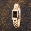 Luxury Top Brand Gold Watches Women Elegant Small Square Dial Ladies Quartz Watch Simple Fashion Female Clock zegarek damski 2