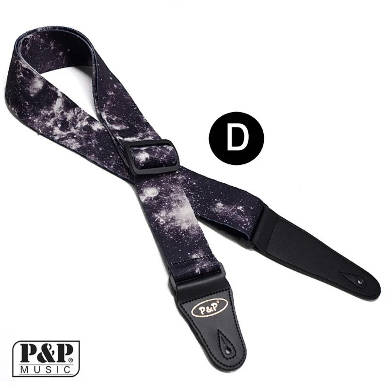 P & P-Guitar Strap Individuality Thermal Printing, Police Line, Electric Acoustic, Folk Guitar Bass