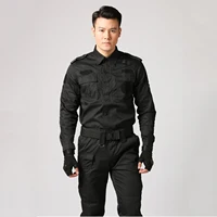 Black Uniforms Security Guard Uniform Clothing Workshop Outdoor Training Waterproof Summer Autumn Long Sleeve 2