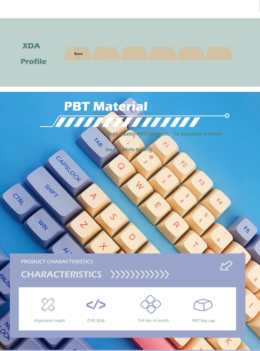 PBT Űĸ XDA  ȭ   Ű ĸ ü MX ġ   Ű