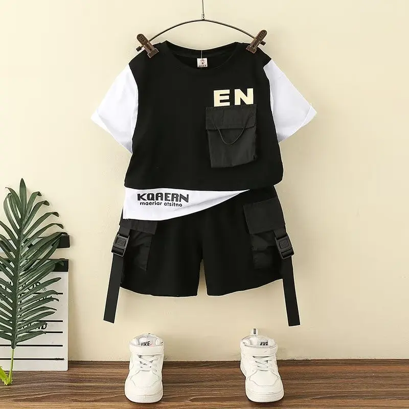 

Summer Baby Clothes Suit Boys Outfit Sets Baby Girls T-Shirts+Shorts 2023 Sets 2 to 6 years