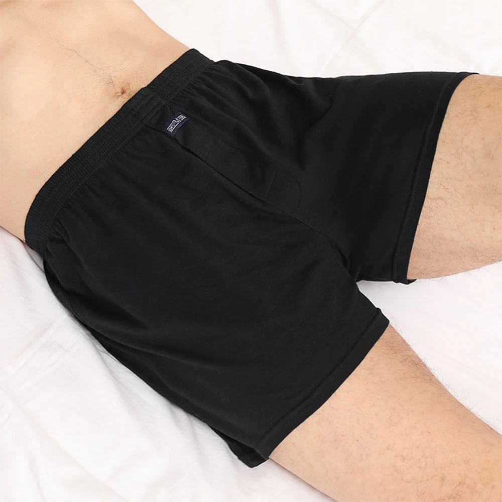 Sleepwear Boxer Briefs Casule Comfotable Cotton High-rise Homewear Lounge Underwear Breathable Men Nightwear Pant [fila]tech seamless high rise boxer briefs