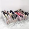 24 Slots Makeup Organizer Lipstick Holder Display Case Clear Lipstick Organizer Makeup Brush Holder Drawer Vanity Bathroom 4