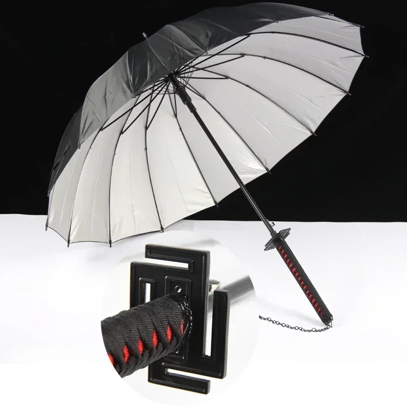 Bleach Zangetsu Anime Katana Umbrellas Creative Kurosaki Ichigo Long Parasol Anime Surrounding Gifts Cosplay Prop Life Supplies mini umbrella wind resistant umbrella folding umbrella mini sun umbrella automatic sun umbrella reverse folding umbrella automatic umbrella japanese umbrella manual umbrella windproof umbrella sun umbrella paper umbrella