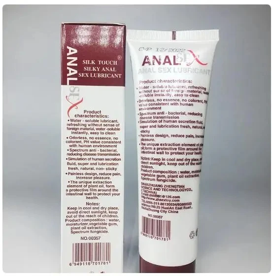 Sexual Lubricant 100ml Silk Anal Analgesic Grease Sex Lubricant Water-Based Pain Relief Anti-pain Gel Anal Cream Sex Oil for Adults Gay Women Men