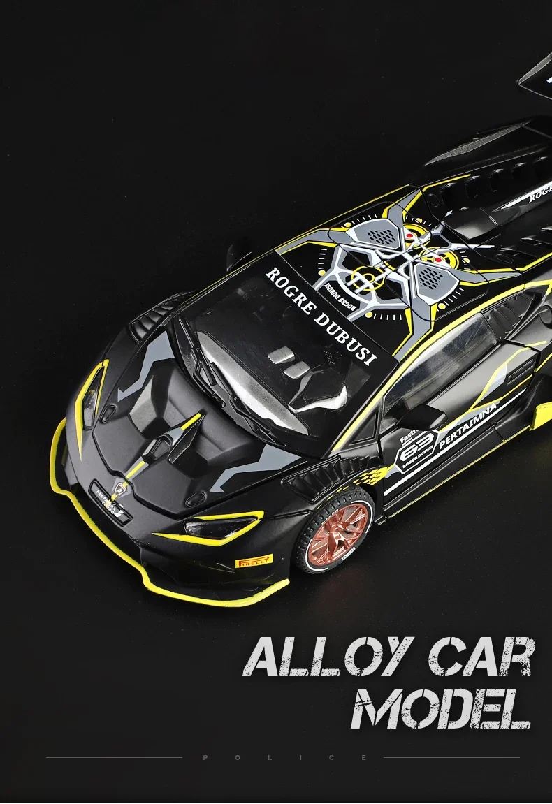 1:32 Lamborghini HURACAN ST EVO Sports Car Alloy Car Model Diecast Toy Vehicles Car Model Model Collection A240 5