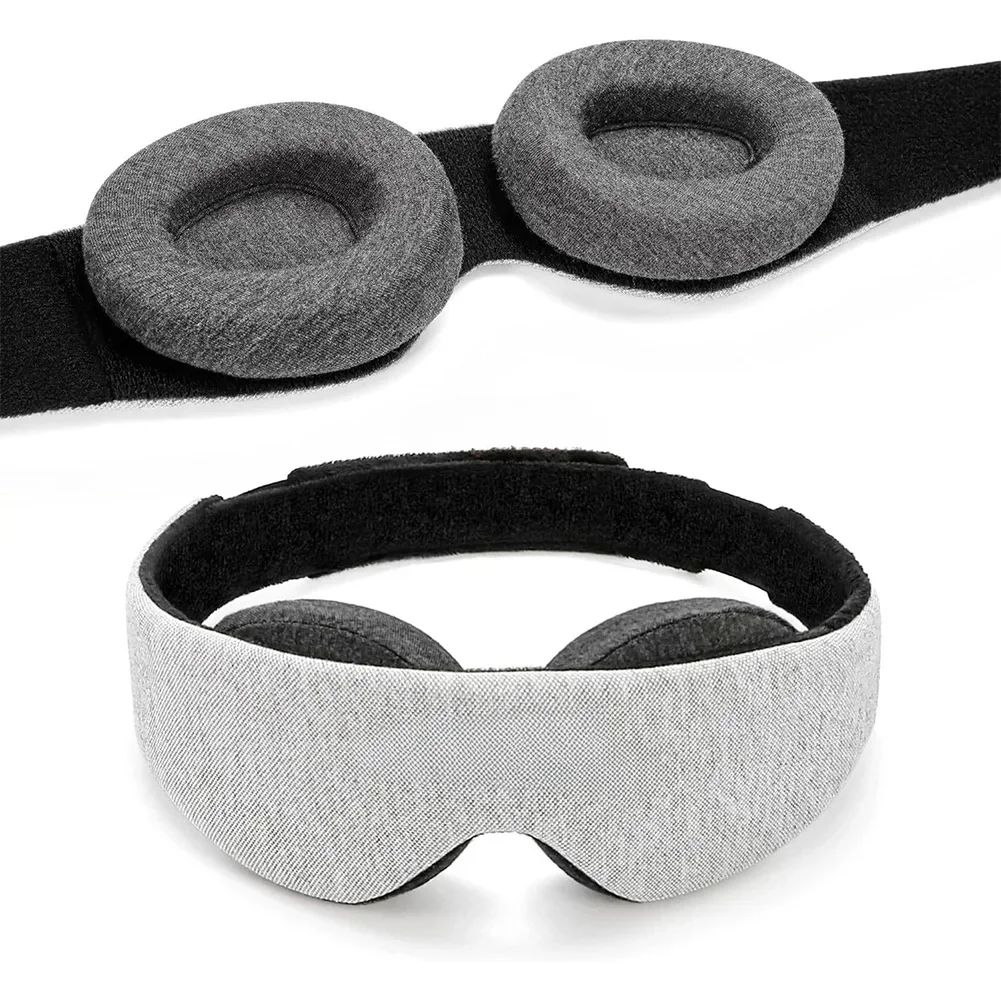 3D Eye Mask Adjustable Suitable for Men and Women with No Pressure on the Eyes Breathable and Light Blocking Eye Mask Black 2