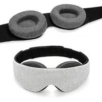 3D Eye Mask Adjustable Suitable for Men and Women with No Pressure on the Eyes Breathable and Light Blocking Eye Mask Black 2