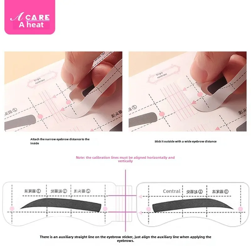 BE1S65 Eyebrow Trimming Tool Complete Shaping Eyebrow Device For Beginners Grooming Scissors Health Beauty