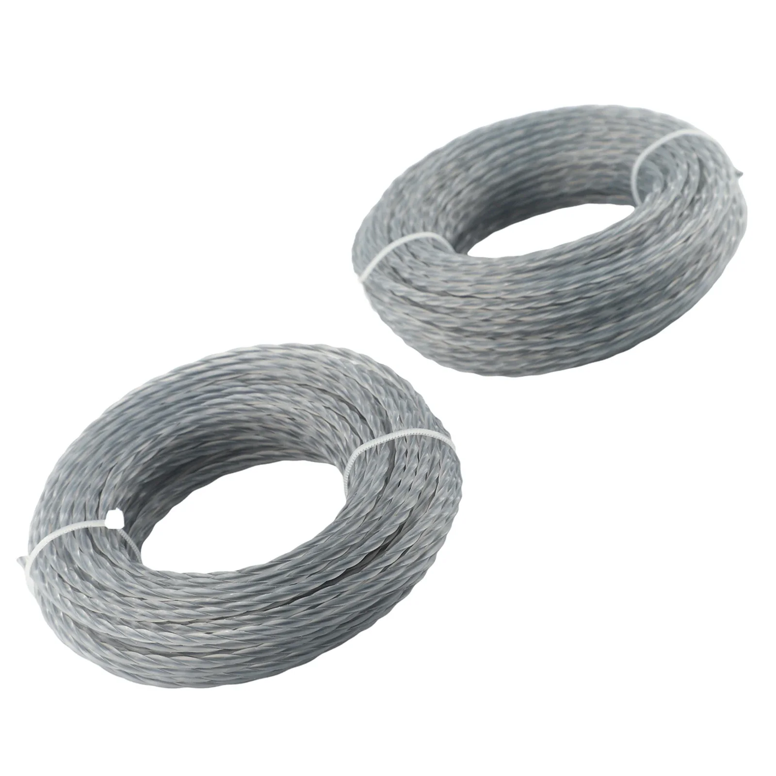 Trimmer Rope 2 Rolls 15M 2.0/3.0mm Grass Replace Lawn Mower Accessory,grass trimmer rope,brushcutter trimmer rope,string trimmer line,grass trimmer line