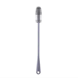 Multifunctional Long - Handled Silicone Bottle and Cup Cleaning Brush (Grey G203)