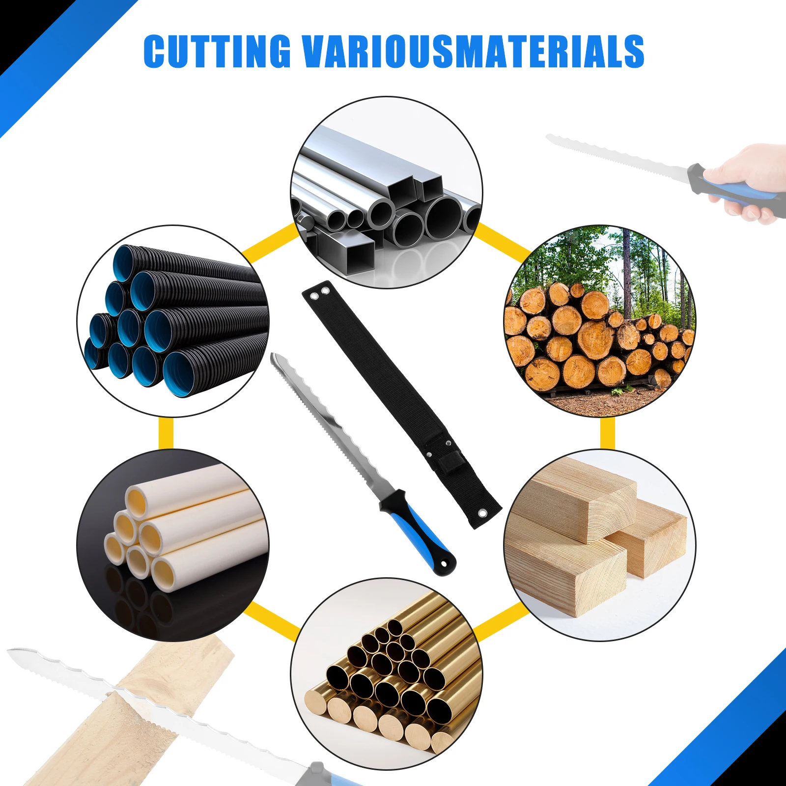 1/2Pcs Hand Saw Woodworking hacksaw Multifunction Cutting Wood Sharp Pocket Garden Prunch Saws Tree Chopper Knife Cutter Tools
