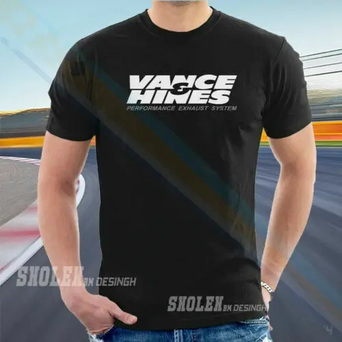 Nuova T-Shirt Di Scarico Per Moto Da Corsa Limitata Vance & Hines