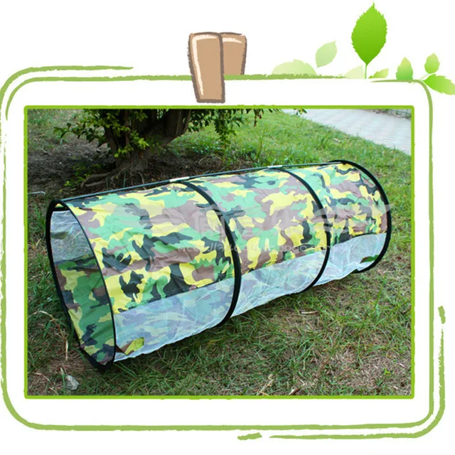 3 in 1 Camouflage Shuttle Toy Tent Tunnel Waterproof Baby Playhouse Kids Tent Tunnel Toys for Children Three-piece Ball Pool 4