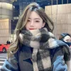 2024 Winter Scarf for Women Luxury Cashmere Warm Classic Check Blanket Wraps Female Thick Soft Big Tassel Shawl Long Poncho 2