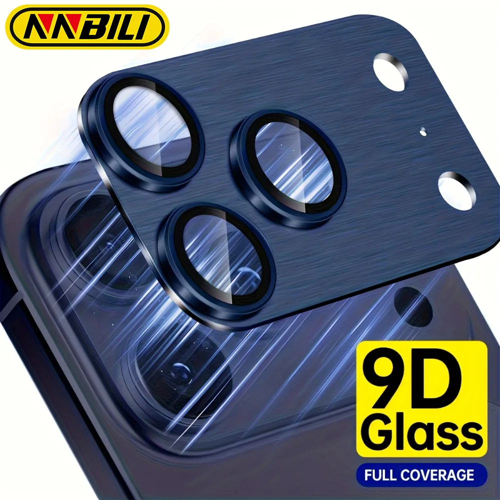 Premium Metal Glass Camera Lens Protector for iPhone - Durable Lens Cover Accessory