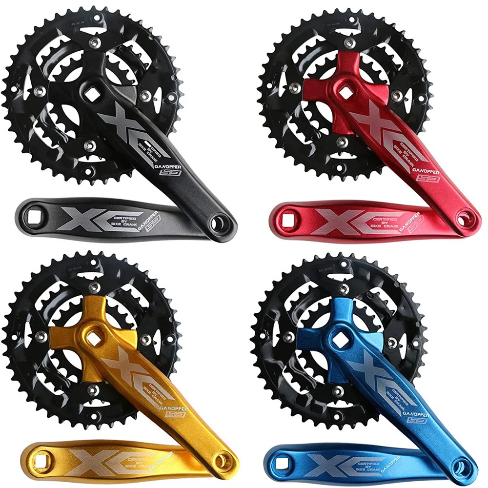 

GANOPPER mountain bike square hole crank chainring 9-speed triple disc 64/104BCD suitable for Shimano