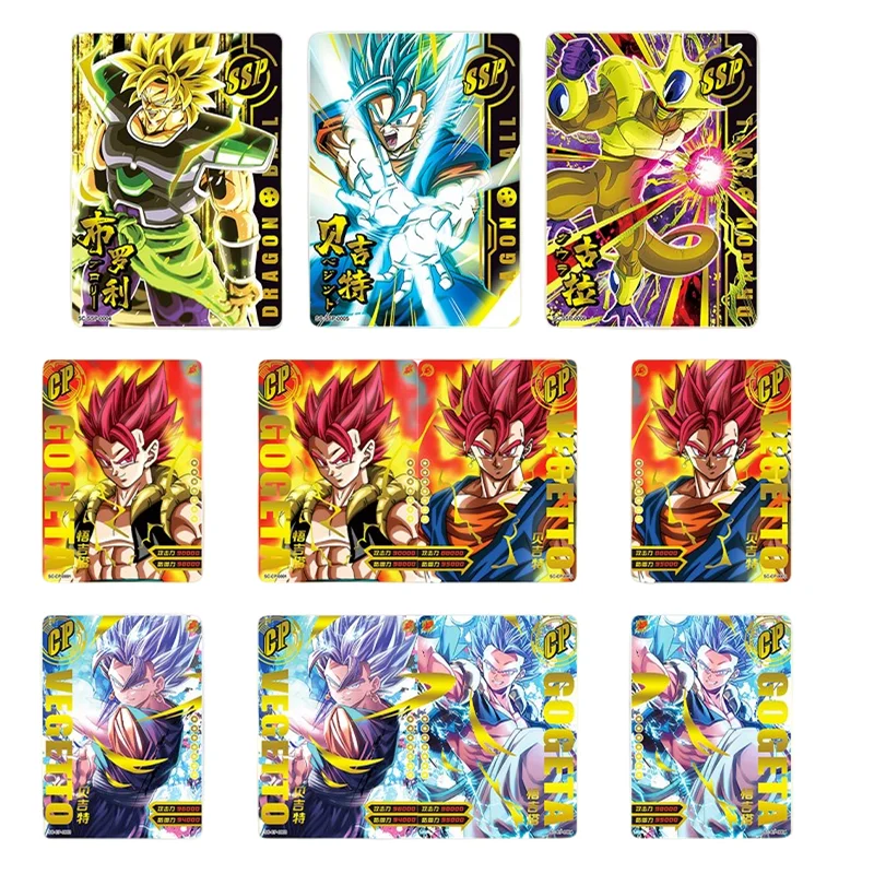 드래곤 볼 카드 부스터 박스 TCG 희귀 트레이딩 카드 게임 손오공 사이어인 베지터 컬렉션 카드 어린이 선물 장난감
