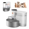 Stainless steel pet water dispenser with purifying filter