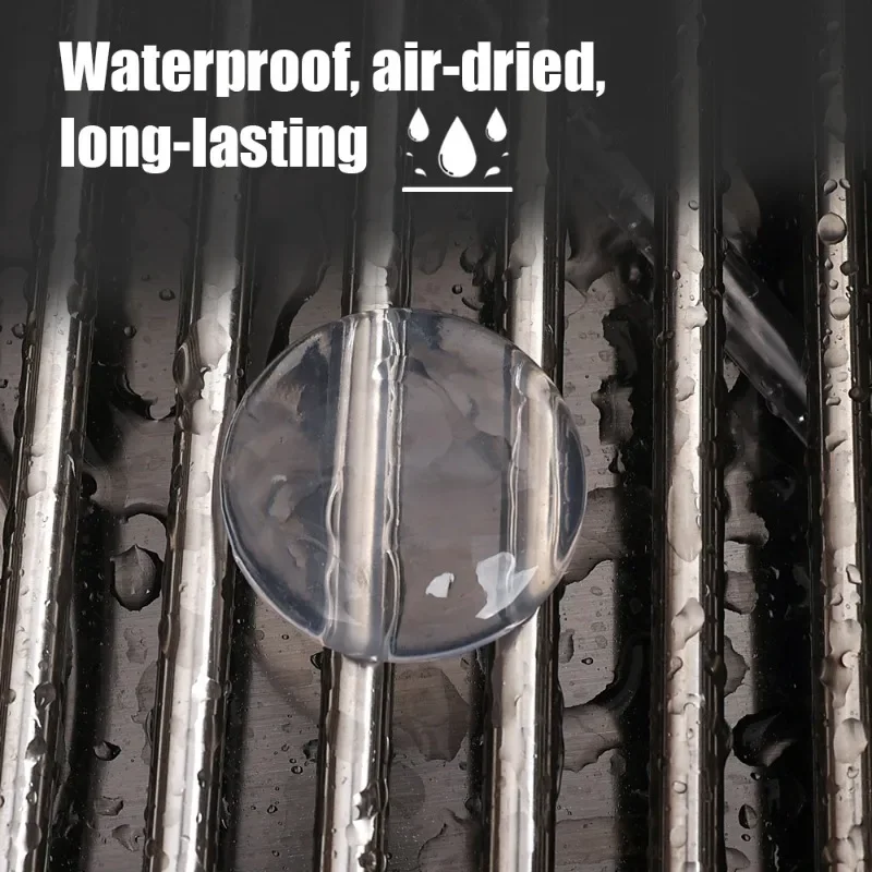 Soft Silicone Non-slip Door Stoppers Round Clear Muffler Wall Protectors Self-adhesive Door Handle Bumper Anti-crash Pads 6Pcs