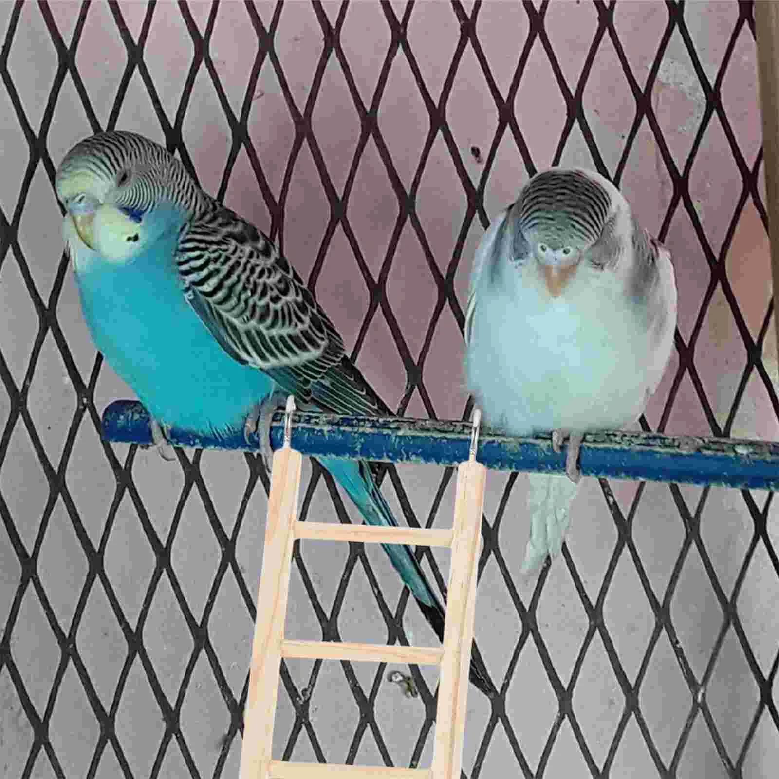 Parrot Cage Ladder Wood Bird Ladder Bird Biting Ladder Birds Grinding Toy Bird Climbing Ladder Birdcage Hanging Pet Supplies