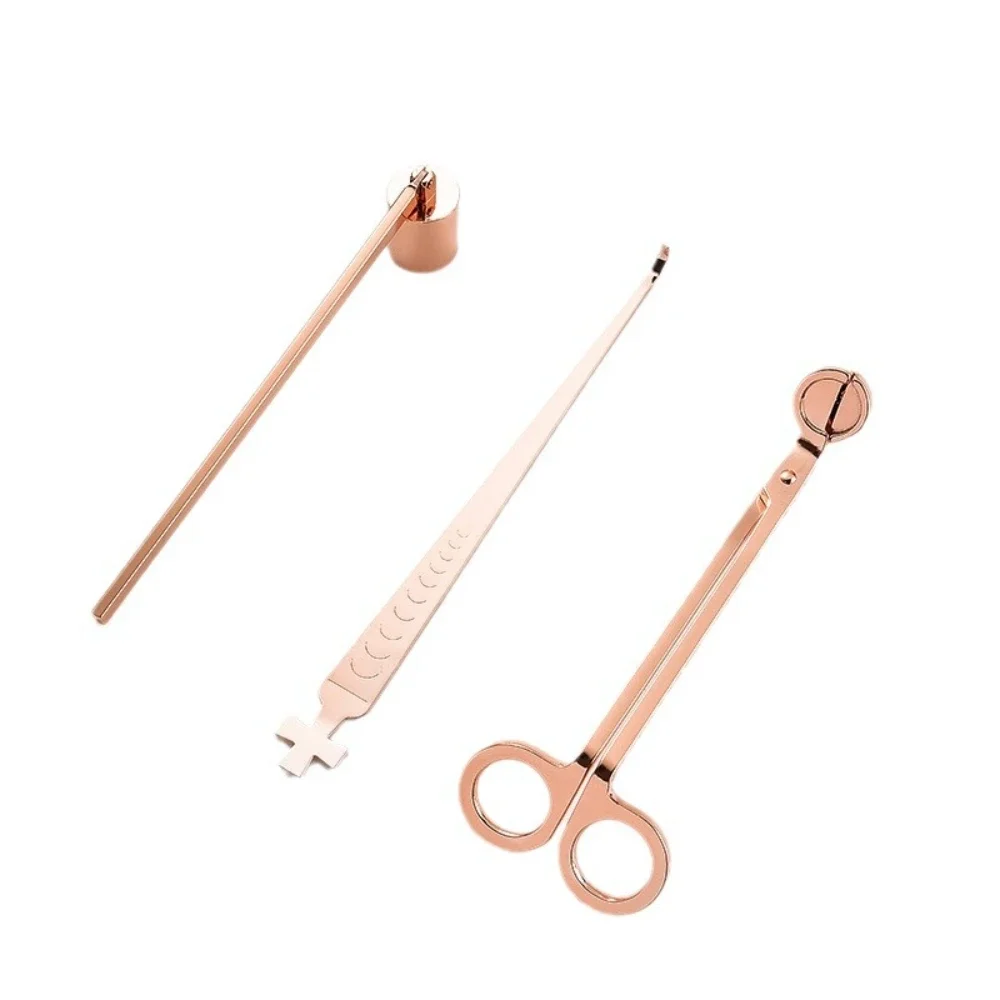 3 in 1 Metal Wick Trimmer Snuffer Differ Candle Accessory Candle Care Kit Tools Stainless Steel Home Supplies