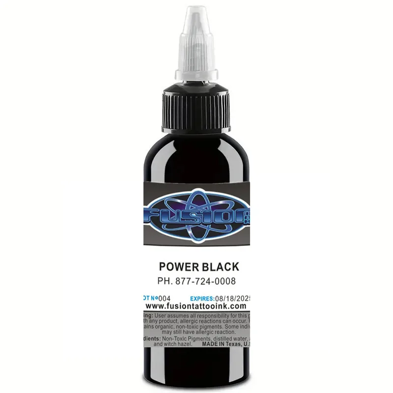 1 Pc Fusion Tattoo Ink Pigment Set Body Art 30/ 60/120/250 ml Black Professional Beauty Permanent Makeup Paint Accessories