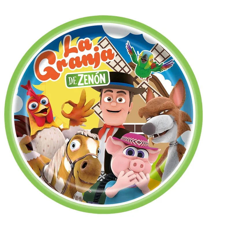Birthday Party Supplies La Granja Zenon Farm Paper Plates Cup Napkin Tablecloth Balloon Hanging Swirls Banner