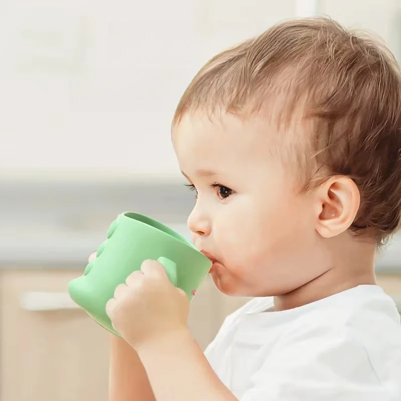 Cute Cartoon Children's Toothbrushes Cup Washing Cups Animals Dinosaur Shaped Anti Drop Mouthwash Cup for Baby Boys and Girls