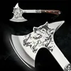High Hardness Stainless Steel Survival Axe Multi-function Outdoor Camping Tactical Wolf-head Axe Hunting Tools Portable Tomahawk 4