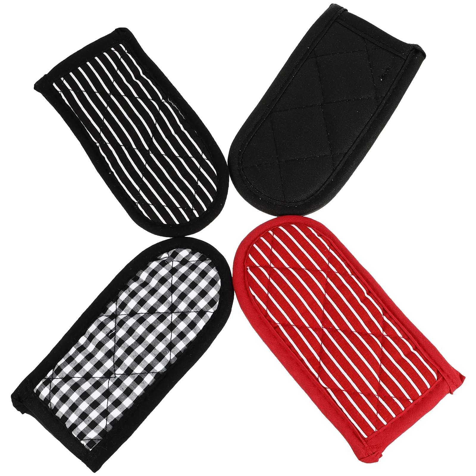

4 Pcs Cookware Pot Handle Gloves Non-slip Pan Cover Frying Cotton Cloth Holder Sleeve