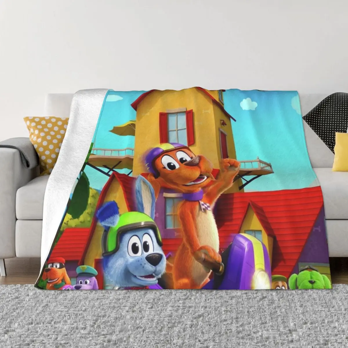 

Go, Dog, Go! Throw Blanket manga funny gift Heavy Blanket Plush