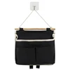Hanging Storage Bag 3 Pocket One-layer Hanging Organizer for Dorm Living Room Bathroom Home Fabric Wall Closet Organizer 5