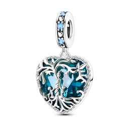 Sterling Silver Heart & Family Charm Beads - Elegant Jewelry Gift (KTC1429)