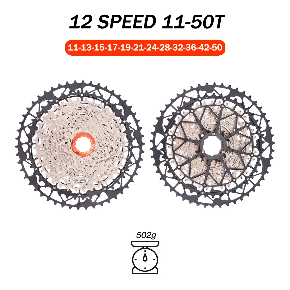 ZTTO Bicycle 12 Speed Cassette All Steel SL 12s HG Freewheel