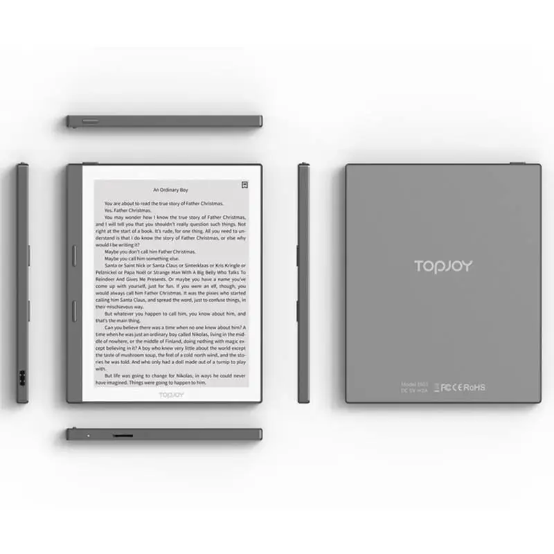 TOPJOY E603: A Pocket-Sized eReader for Your Next Journey Android 8.1/USB Type C/File Formats PDF, EPUB, TXT, FB2, MOBI, HTML et