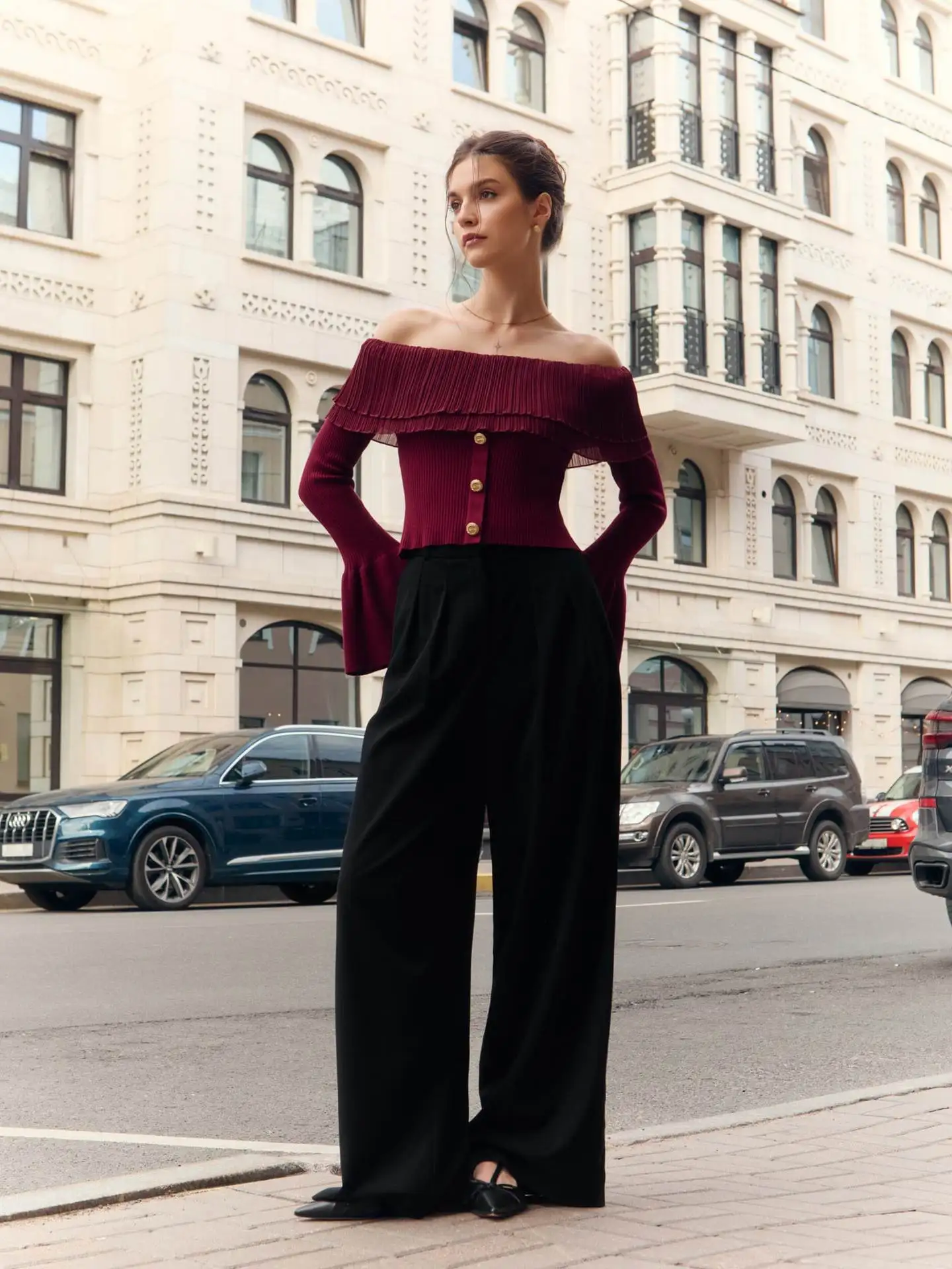 Knit Backless Sweater Pullover Female Patchwork Ribbed Off-Shoulder Slim Fashion Y2k Autumn Top Women's Knitwear Pullover