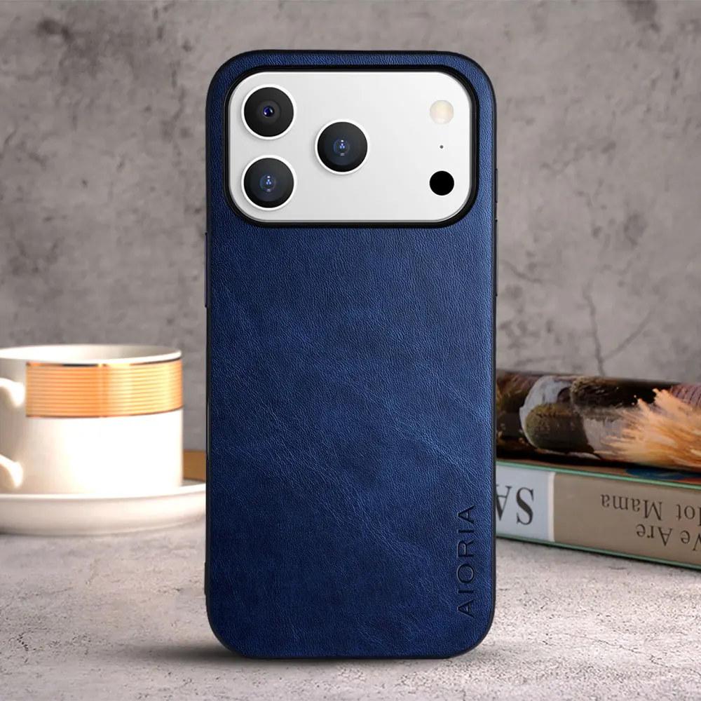 Luxury Vintage Leather Case for Smartphone - Air Coque Cover