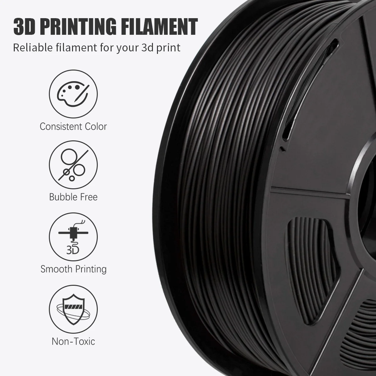 PETG PLA Filament 1kg 1.75mm Diameter Tolerance +/-0.02mm 320m/Roll 100%No Bubble High Strength FDM 3D Printer Printing Material