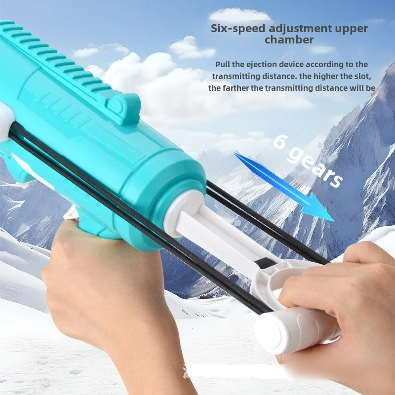 Snowball Launcher Gun Toy Kid Clamp Snow Ball Grasping Clamps Tool Cartoon Toy Winter Outdoor Interaction Game Sports 4