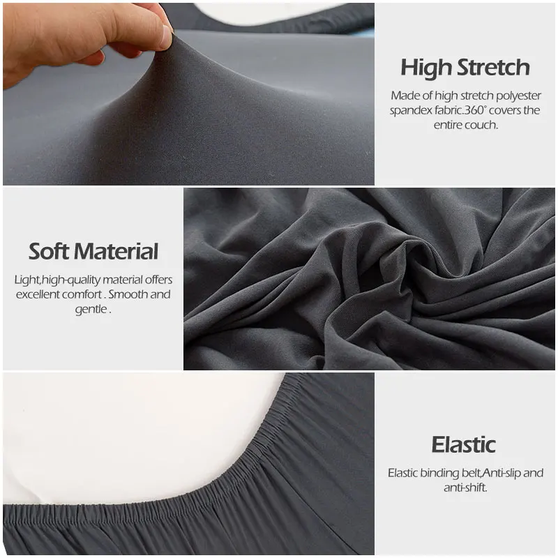 Waterproof Sofa Seat Cushion Cover Elastic Protector Sofa Covers Pets Kids Livingroom Cheap Sofas Slipcover Case With Random 4