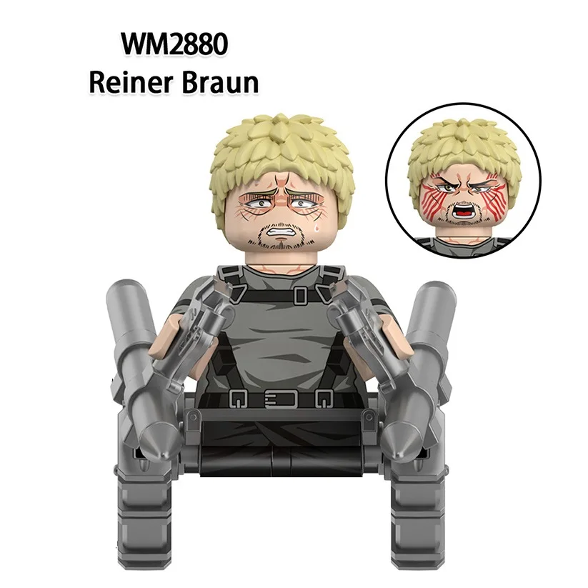 Attack on Titan Building Blocks: Mini Action Figures Set