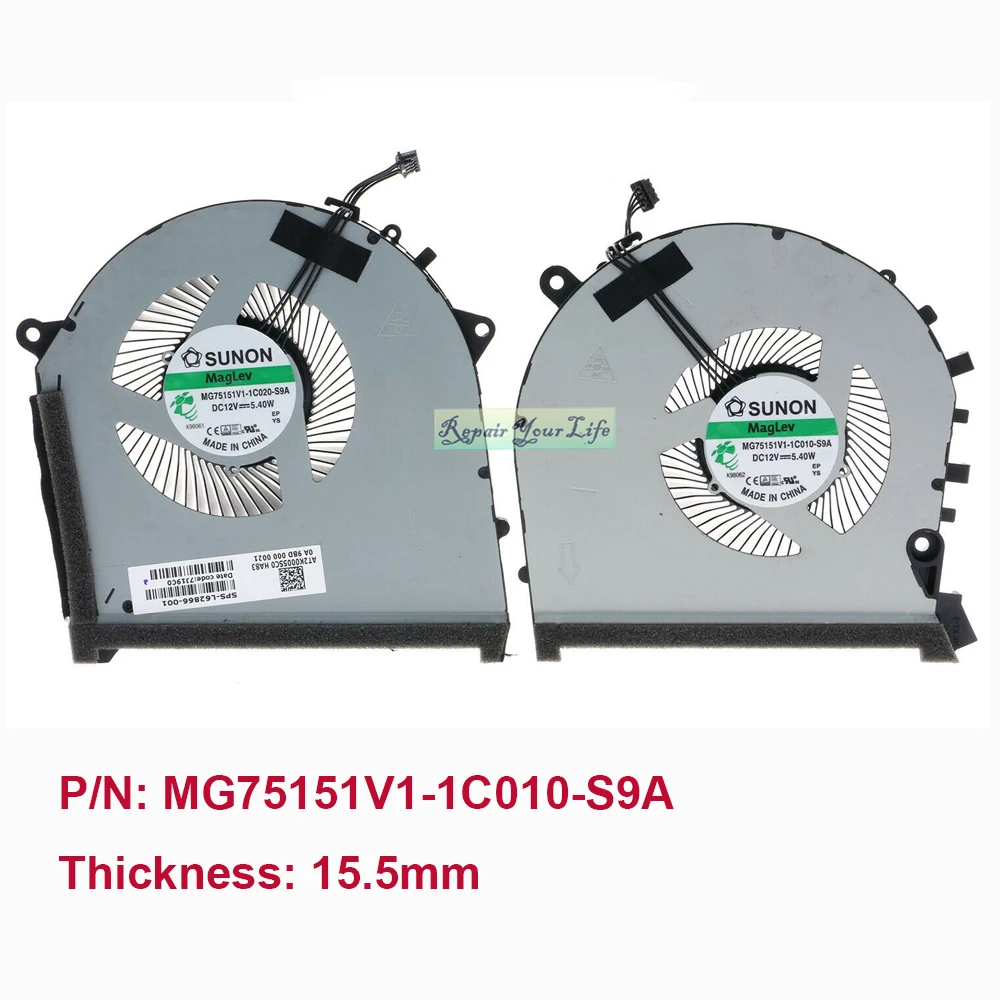 Ventiladores Refrigerando do Refrigerador do Computador Cpu Gpu para hp Omen 17-cb 17t-cb 17-cb0030nr Cb0070nr Rtx2060 Mg75091v1 Mg75151v11c010 1c020-s9a