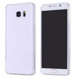 Premium 360° Full - Body Silicone TPU Phone Case Cover - Galaxy S7 edge (Clear)