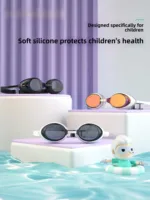TOSWIM Children's Swimming Goggles Anti-Fog Waterproof Training Glasses ex Silicone Headset Equipment for Kids Swimming