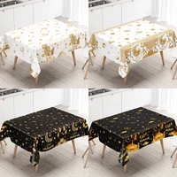 EID Mubarak Ramadan Plastic PE Tablecloth Ramadan Decor For Home 2025 Ramadan Kareem Islamic Muslim Party Eid Al Adha Gifts 1