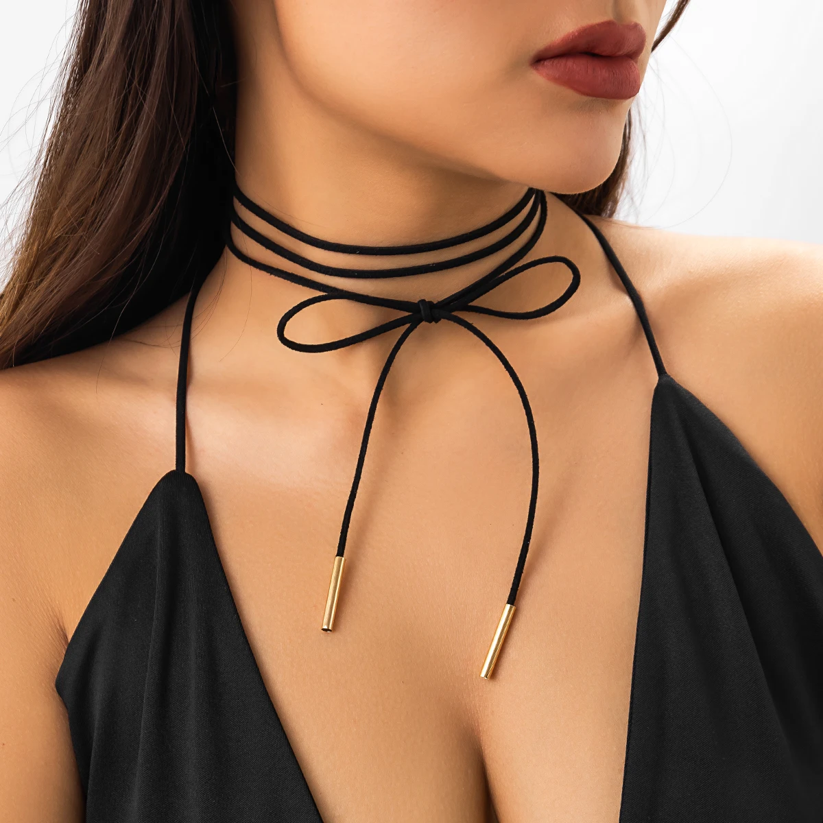 Simple Long Rope Chains Choker Necklaces for Women Trendy